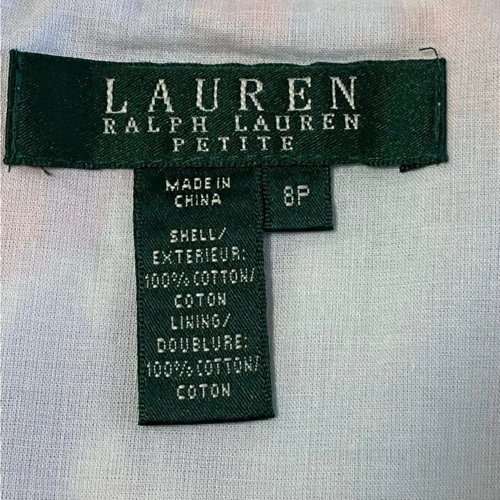 LAUREN RALPH LAUREN / Water Colored Pin Tucked Skirt Size 8P Petite